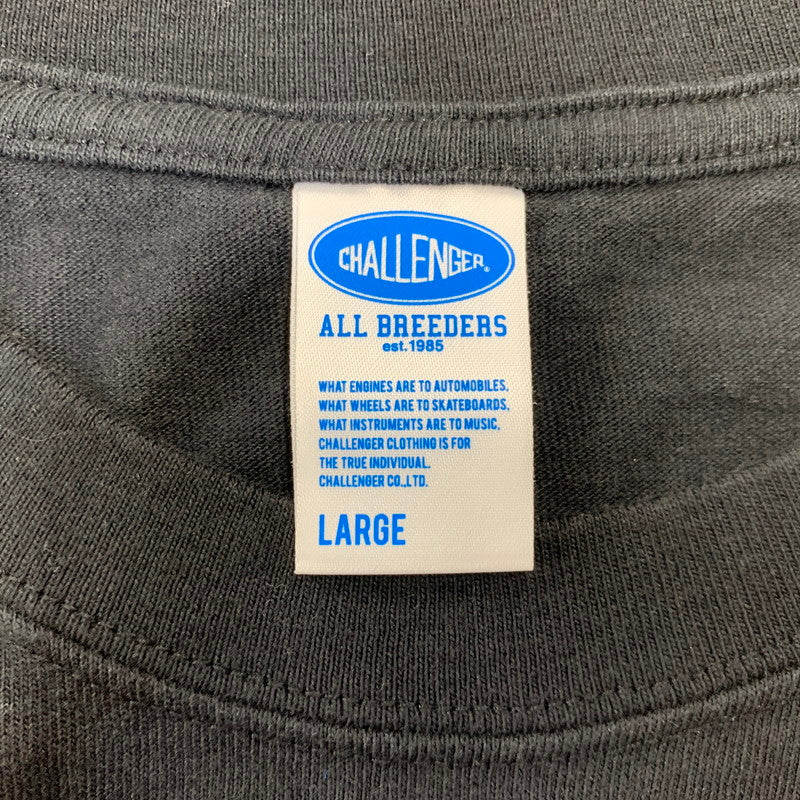 【中古品】【メンズ】 CHALLENGER チャレンジャー BACK TO LIFE L/S TEE ロングスリーブ Tシャツ 長袖 142-260803-as-03-izu サイズ：L カラー：ブラック 万代Net店