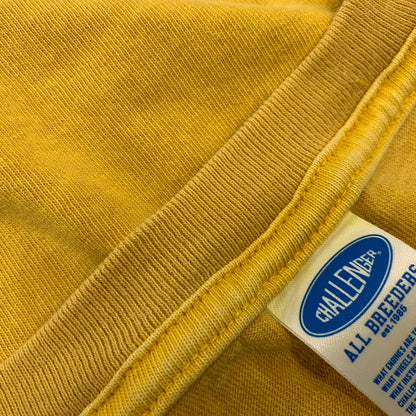 【中古品】【メンズ】 CHALLENGER チャレンジャー PIGMENT C PATCH S/S TEE ピグメント Cパッチ 半袖Tシャツ 142-260803-as-06-izu サイズ：L カラー：イエロー 万代Net店