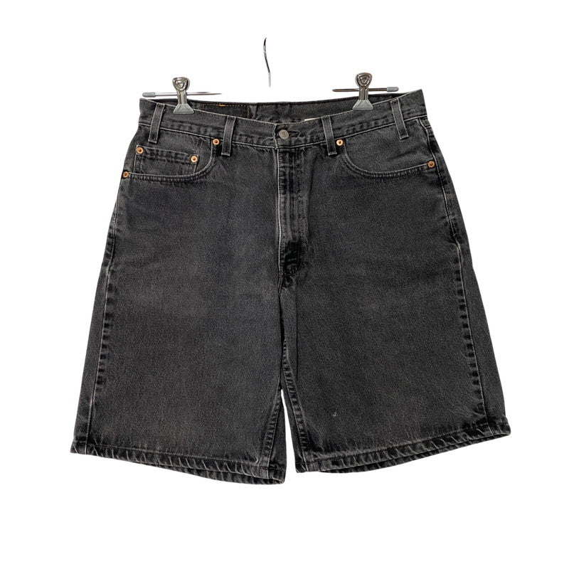 【中古品】【メンズ】 LEVI'S リーバイス 35550-1865 USA製 99年製 刻印513 RELAXED FIT リラックスド フィット 550 DENIM HALF PANTS デニム ハーフ パンツ ボトムス ズボン 157-260731-cs-07-izu サイズ：W36 カラー：ブラック 万代Net店