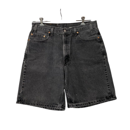 【中古品】【メンズ】 LEVI'S リーバイス 35550-1865 USA製 99年製 刻印513 RELAXED FIT リラックスド フィット 550 DENIM HALF PANTS デニム ハーフ パンツ ボトムス ズボン 157-260731-cs-07-izu サイズ：W36 カラー：ブラック 万代Net店