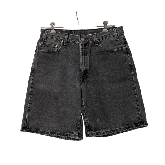 【中古品】【メンズ】 LEVI'S リーバイス 35550-1865 USA製 99年製 刻印513 RELAXED FIT リラックスド フィット 550 DENIM HALF PANTS デニム ハーフ パンツ ボトムス ズボン 157-260731-cs-07-izu サイズ：W36 カラー：ブラック 万代Net店