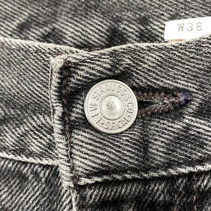 【中古品】【メンズ】 LEVI'S リーバイス 35550-1865 USA製 99年製 刻印513 RELAXED FIT リラックスド フィット 550 DENIM HALF PANTS デニム ハーフ パンツ ボトムス ズボン 157-260731-cs-07-izu サイズ：W36 カラー：ブラック 万代Net店