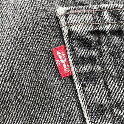 【中古品】【メンズ】 LEVI'S リーバイス 35550-1865 USA製 99年製 刻印513 RELAXED FIT リラックスド フィット 550 DENIM HALF PANTS デニム ハーフ パンツ ボトムス ズボン 157-260731-cs-07-izu サイズ：W36 カラー：ブラック 万代Net店