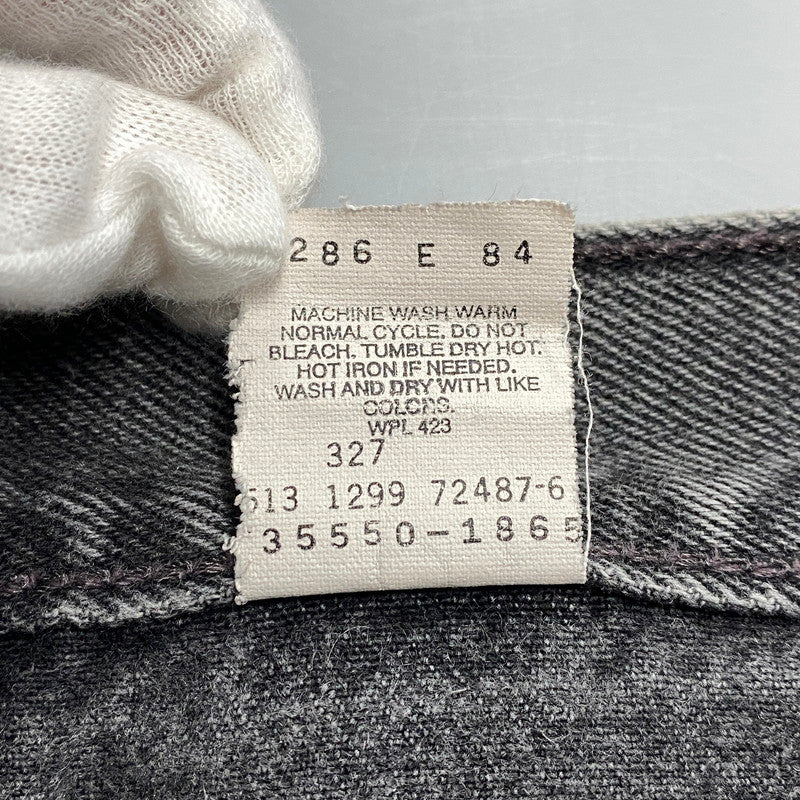 【中古品】【メンズ】 LEVI'S リーバイス 35550-1865 USA製 99年製 刻印513 RELAXED FIT リラックスド フィット 550 DENIM HALF PANTS デニム ハーフ パンツ ボトムス ズボン 157-260731-cs-07-izu サイズ：W36 カラー：ブラック 万代Net店
