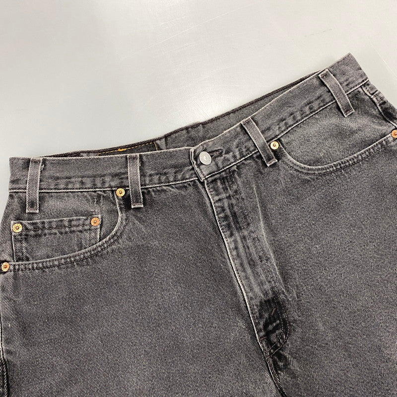 【中古品】【メンズ】 LEVI'S リーバイス 35550-1865 USA製 99年製 刻印513 RELAXED FIT リラックスド フィット 550 DENIM HALF PANTS デニム ハーフ パンツ ボトムス ズボン 157-260731-cs-07-izu サイズ：W36 カラー：ブラック 万代Net店