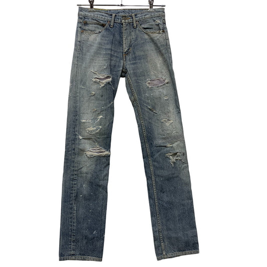 【中古品】【メンズ】 Ron Herman ロンハーマン DAMAGE DENIM PANTS 212060303-1079 ダメージ デニムパンツ ジーンズ 152-260802-as-22-izu サイズ：29 カラー：ライトインディゴ 万代Net店