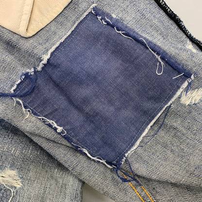 【中古品】【メンズ】 Ron Herman ロンハーマン DAMAGE DENIM PANTS 212060303-1079 ダメージ デニムパンツ ジーンズ 152-260802-as-22-izu サイズ：29 カラー：ライトインディゴ 万代Net店