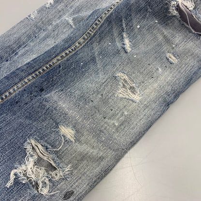 【中古品】【メンズ】 Ron Herman ロンハーマン DAMAGE DENIM PANTS 212060303-1079 ダメージ デニムパンツ ジーンズ 152-260802-as-22-izu サイズ：29 カラー：ライトインディゴ 万代Net店