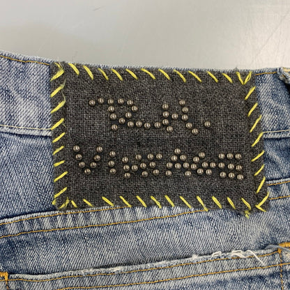 【中古品】【メンズ】 Ron Herman ロンハーマン DAMAGE DENIM PANTS 212060303-1079 ダメージ デニムパンツ ジーンズ 152-260802-as-22-izu サイズ：29 カラー：ライトインディゴ 万代Net店