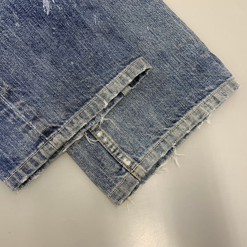 【中古品】【メンズ】 Ron Herman ロンハーマン DAMAGE DENIM PANTS 212060303-1079 ダメージ デニムパンツ ジーンズ 152-260802-as-22-izu サイズ：29 カラー：ライトインディゴ 万代Net店