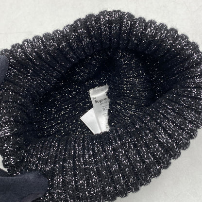 【中古品】【メンズ/レディース】 SUPREME シュプリーム 25SS OVERDYED BEANIE オーバー ダイ ビーニー ニットキャップ 帽子 185-260802-ya-12-izu サイズ：F カラー：METALLIC BLACK 万代Net店