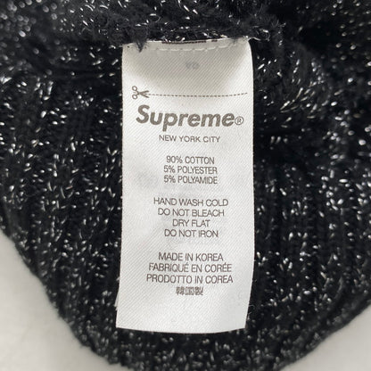 【中古品】【メンズ/レディース】 SUPREME シュプリーム 25SS OVERDYED BEANIE オーバー ダイ ビーニー ニットキャップ 帽子 185-260802-ya-12-izu サイズ：F カラー：METALLIC BLACK 万代Net店