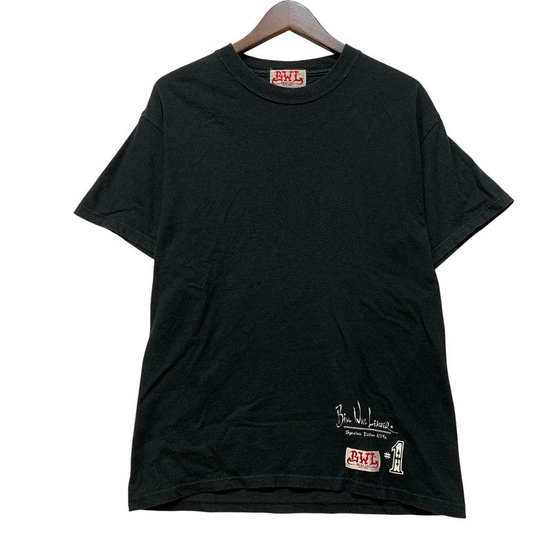 【中古品】【メンズ】 BILL WALL LEATHER ビルウォールレザー SKULL GRAPHIC S/S TEE スカル グラフィック 半袖Tシャツ USA製 145-260803-as-01-izu サイズ：M カラー：ブラック 万代Net店