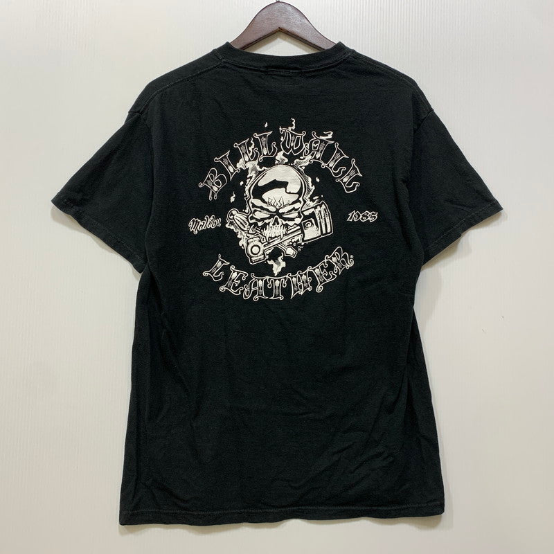 【中古品】【メンズ】 BILL WALL LEATHER ビルウォールレザー SKULL GRAPHIC S/S TEE スカル グラフィック 半袖Tシャツ USA製 145-260803-as-01-izu サイズ：M カラー：ブラック 万代Net店