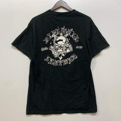 【中古品】【メンズ】 BILL WALL LEATHER ビルウォールレザー SKULL GRAPHIC S/S TEE スカル グラフィック 半袖Tシャツ USA製 145-260803-as-01-izu サイズ：M カラー：ブラック 万代Net店