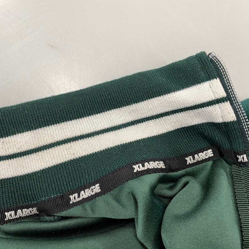 【中古品】【メンズ】 XLARGE×DEXFILMZ エクストララージ デックスフィルムズ 101244021018 VELOUR TRACK JACKET ベロア トラック ジャケット アウター 142-260731-cs-08-izu サイズ：M カラー：グリーン 万代Net店