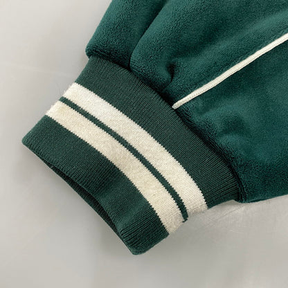 【中古品】【メンズ】 XLARGE×DEXFILMZ エクストララージ デックスフィルムズ 101244021018 VELOUR TRACK JACKET ベロア トラック ジャケット アウター 142-260731-cs-08-izu サイズ：M カラー：グリーン 万代Net店