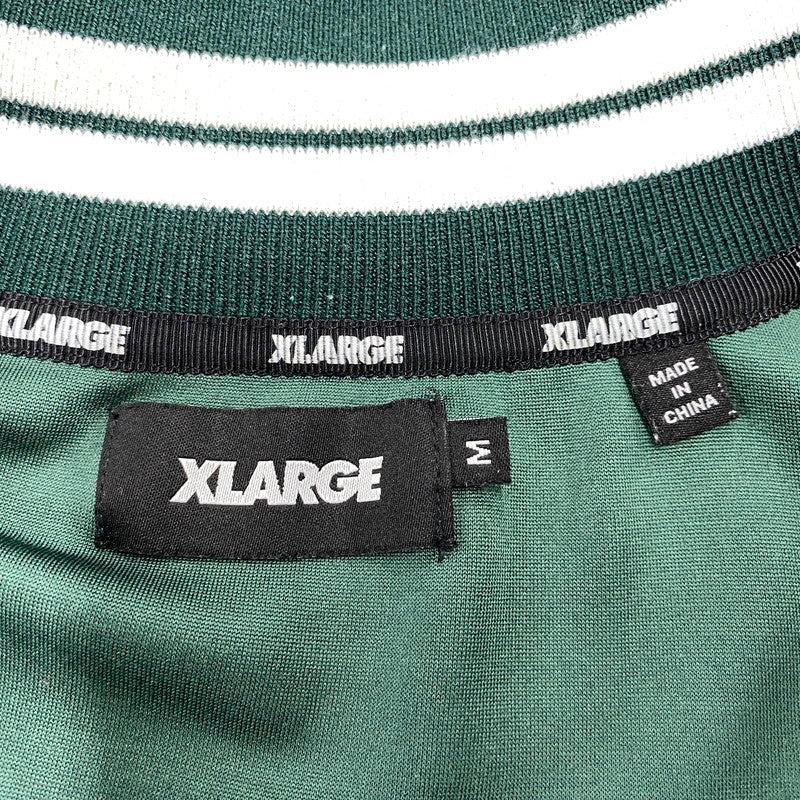 【中古品】【メンズ】 XLARGE×DEXFILMZ エクストララージ デックスフィルムズ 101244021018 VELOUR TRACK JACKET ベロア トラック ジャケット アウター 142-260731-cs-08-izu サイズ：M カラー：グリーン 万代Net店