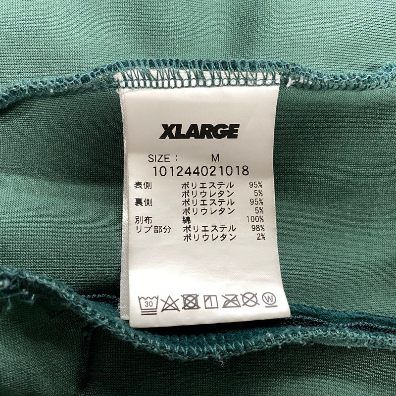 【中古品】【メンズ】 XLARGE×DEXFILMZ エクストララージ デックスフィルムズ 101244021018 VELOUR TRACK JACKET ベロア トラック ジャケット アウター 142-260731-cs-08-izu サイズ：M カラー：グリーン 万代Net店