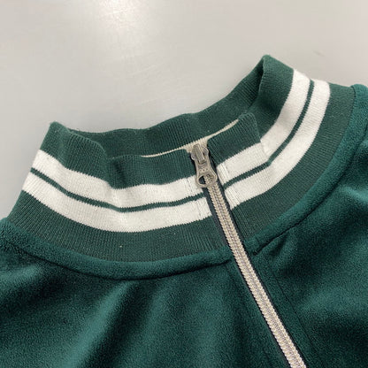 【中古品】【メンズ】 XLARGE×DEXFILMZ エクストララージ デックスフィルムズ 101244021018 VELOUR TRACK JACKET ベロア トラック ジャケット アウター 142-260731-cs-08-izu サイズ：M カラー：グリーン 万代Net店
