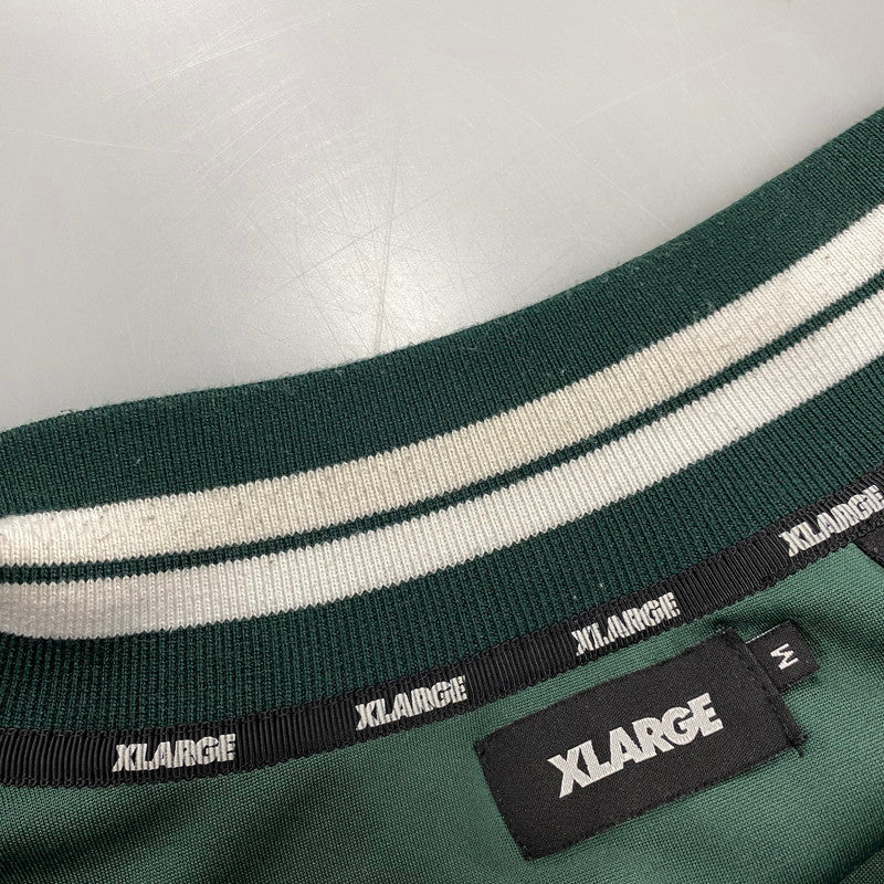 【中古品】【メンズ】 XLARGE×DEXFILMZ エクストララージ デックスフィルムズ 101244021018 VELOUR TRACK JACKET ベロア トラック ジャケット アウター 142-260731-cs-08-izu サイズ：M カラー：グリーン 万代Net店