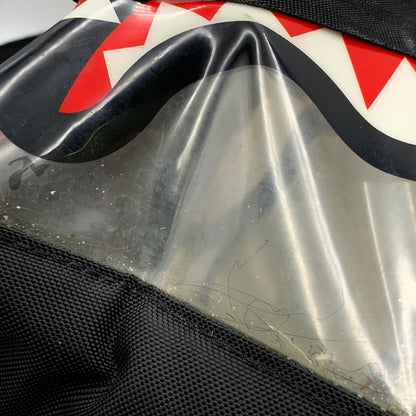【現状渡し品】【メンズ/レディース】 SPRAYGROUND スプレイグランド DOUBLE CARGO SHARK CLEAR BACKPACK ダブル カーゴ シャーク クリア バックパック カバン 188-260731-yn-06-izu カラー：クリア×ブラック 万代Net店
