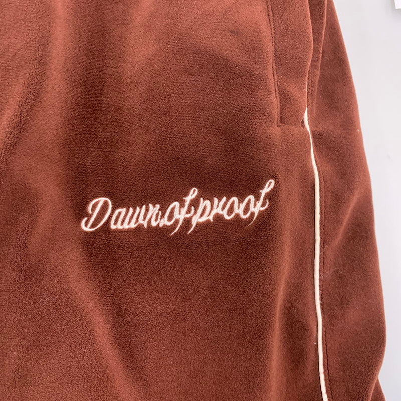 【中古品】【メンズ】 LOS ANGELES TERRITORY ロサンゼルス テリトリー VELOUR TRACK PANTS ベロアトラックパンツ 153-260802-as-23-izu サイズ：XL カラー：ブラウン系 万代Net店