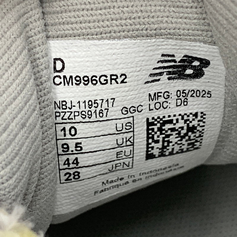 【中古品】【メンズ】 NEW BALANCE ニューバランス CM996GR2 996 NEW STANDARD ニュー スタンダード スニーカー シューズ 靴 162-260731-yn-05-izu サイズ：28cm カラー：グレー 万代Net店
