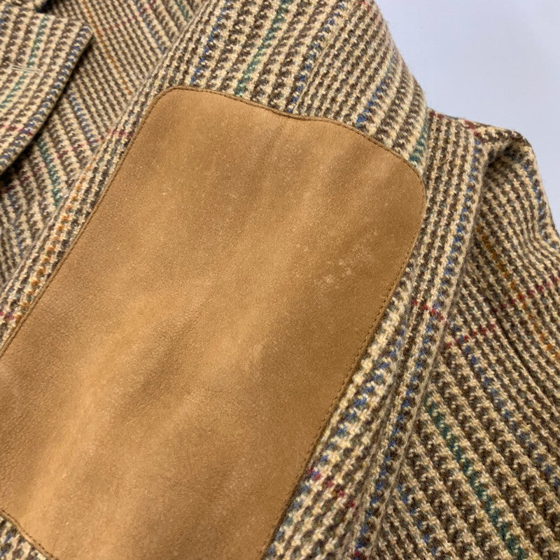 【中古品】【メンズ】 LAND'S END ランズエンド REID＆TAYLOR ELBOW PATCH WOOL 3B TAILORED JACKET リード＆テーラー エルボーパッチ テーラードジャケット 146-260802-as-20-izu カラー：ブラウン系 万代Net店
