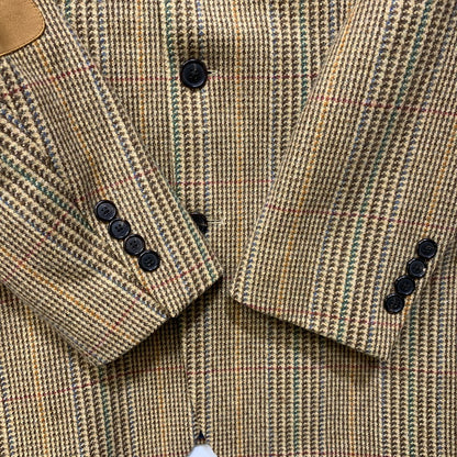 【中古品】【メンズ】 LAND'S END ランズエンド REID＆TAYLOR ELBOW PATCH WOOL 3B TAILORED JACKET リード＆テーラー エルボーパッチ テーラードジャケット 146-260802-as-20-izu カラー：ブラウン系 万代Net店