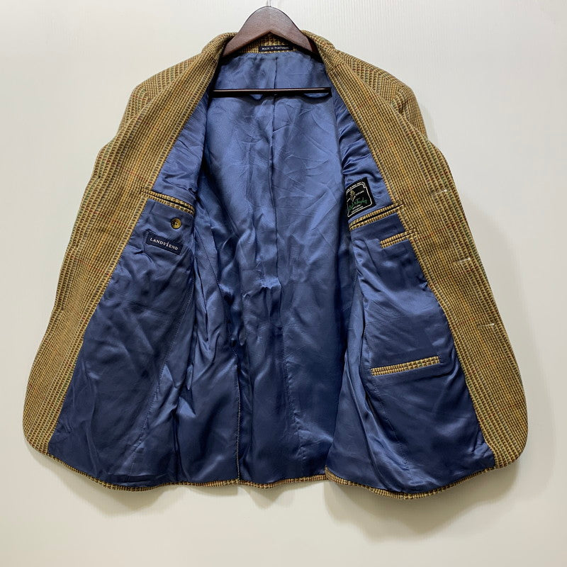 【中古品】【メンズ】 LAND'S END ランズエンド REID＆TAYLOR ELBOW PATCH WOOL 3B TAILORED JACKET リード＆テーラー エルボーパッチ テーラードジャケット 146-260802-as-20-izu カラー：ブラウン系 万代Net店