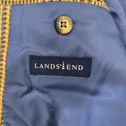 【中古品】【メンズ】 LAND'S END ランズエンド REID＆TAYLOR ELBOW PATCH WOOL 3B TAILORED JACKET リード＆テーラー エルボーパッチ テーラードジャケット 146-260802-as-20-izu カラー：ブラウン系 万代Net店