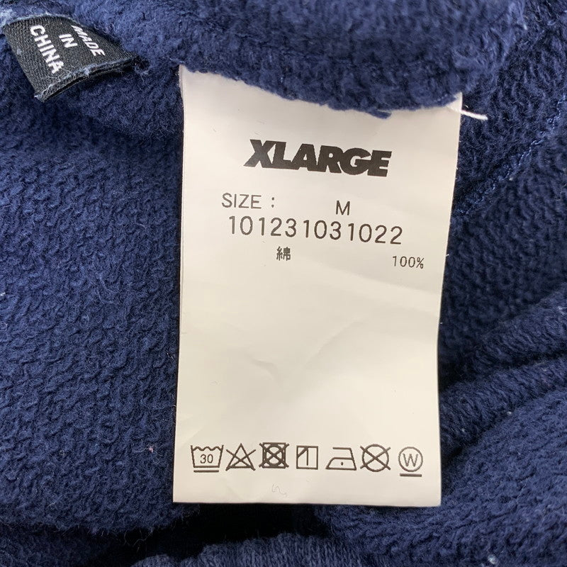 【中古品】【メンズ】 XLARGE エクストララージ EMBROIDERED LOGO PIPING SWEAT PANTS 101231031022 ロゴ パイピング スウェットパンツ 153-260802-as-21-izu サイズ：M カラー：ネイビー 万代Net店