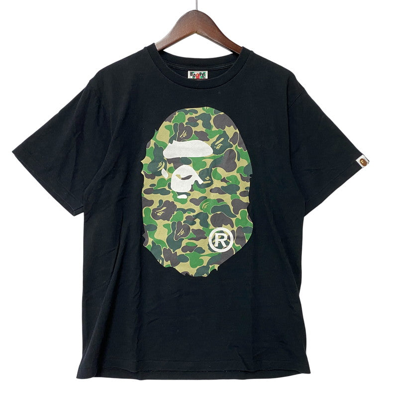 【中古品】【メンズ】 A BATHING APE アベイシングエイプ BIG APE HEAD LOGO SS TEE 001TEK301006M ビッグエイプヘッド ロゴ 半袖 Tシャツ 142-260806-as-01-izu サイズ：M カラー：ブラック 万代Net店
