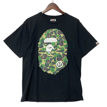 【中古品】【メンズ】 A BATHING APE アベイシングエイプ BIG APE HEAD LOGO SS TEE 001TEK301006M ビッグエイプヘッド ロゴ 半袖 Tシャツ 142-260806-as-01-izu サイズ：M カラー：ブラック 万代Net店