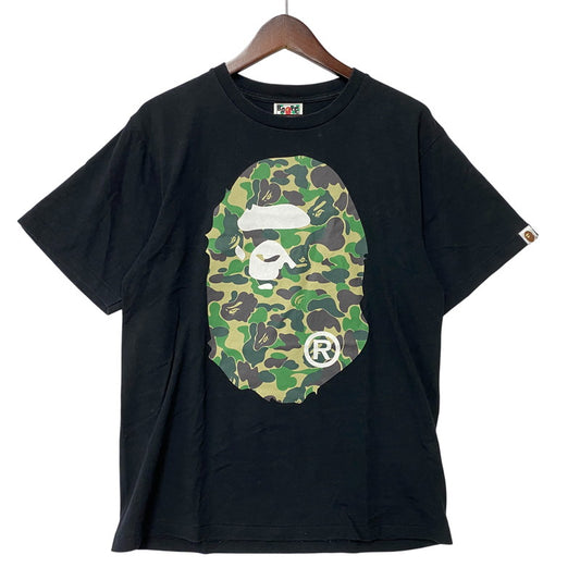 【中古品】【メンズ】 A BATHING APE アベイシングエイプ BIG APE HEAD LOGO SS TEE 001TEK301006M ビッグエイプヘッド ロゴ 半袖 Tシャツ 142-260806-as-01-izu サイズ：M カラー：ブラック 万代Net店