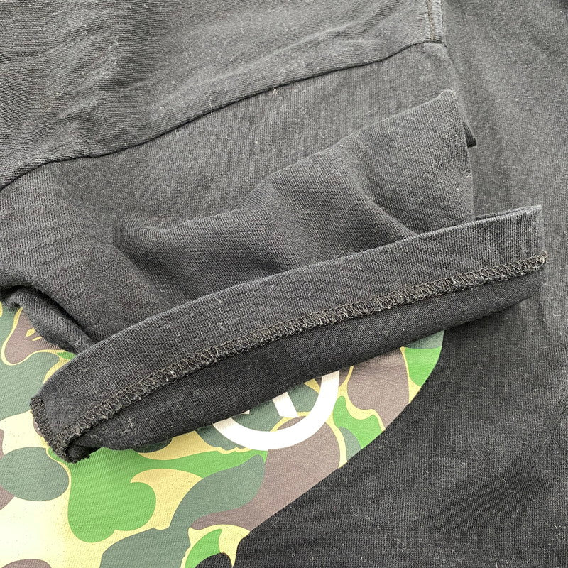 【中古品】【メンズ】 A BATHING APE アベイシングエイプ BIG APE HEAD LOGO SS TEE 001TEK301006M ビッグエイプヘッド ロゴ 半袖 Tシャツ 142-260806-as-01-izu サイズ：M カラー：ブラック 万代Net店