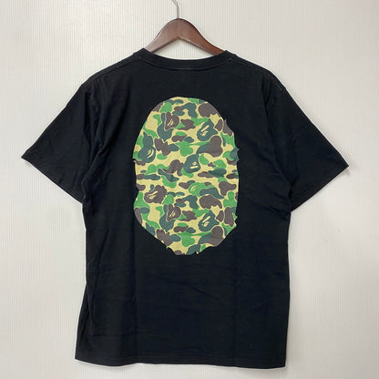【中古品】【メンズ】 A BATHING APE アベイシングエイプ BIG APE HEAD LOGO SS TEE 001TEK301006M ビッグエイプヘッド ロゴ 半袖 Tシャツ 142-260806-as-01-izu サイズ：M カラー：ブラック 万代Net店