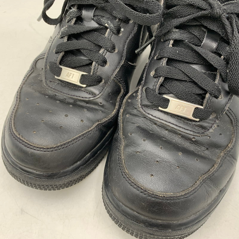 【現状渡し品】【メンズ/レディース】 NIKE ナイキ WMNS AIR FORCE 1 07 315115-038 ウィメンズ エア フォース 1 07 スニーカー 靴 160-260803-as-23-izu サイズ：25cm カラー：BLACK/BLACK 万代Net店