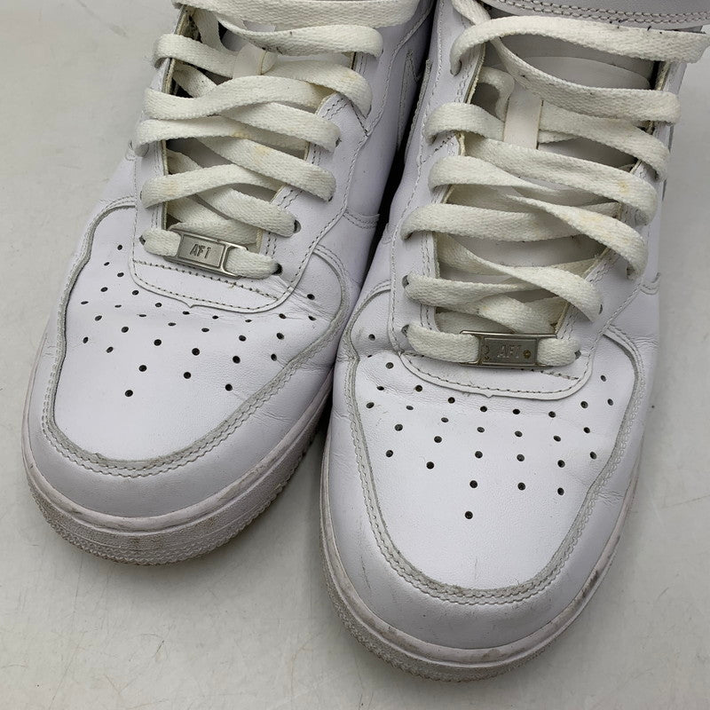 【中古品】【メンズ】 NIKE ナイキ AIR FORCE 1 MID 07 315123-111 エアフォース 1 ミッド 07 スニーカー 靴 160-260803-as-22-izu サイズ：28cm カラー：WHITE/WHITE 万代Net店