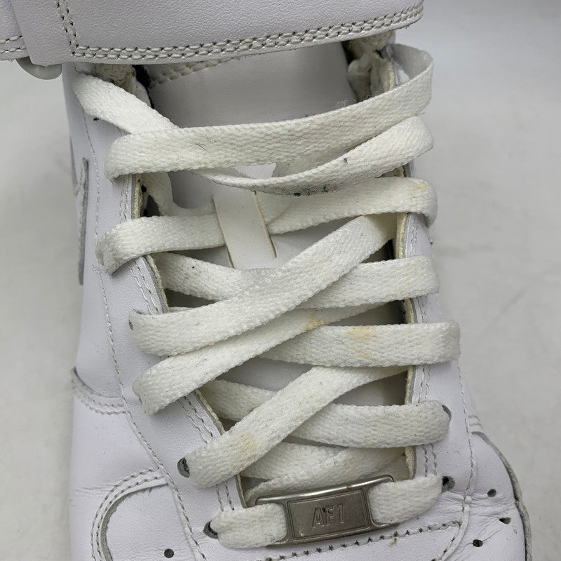 【中古品】【メンズ】 NIKE ナイキ AIR FORCE 1 MID 07 315123-111 エアフォース 1 ミッド 07 スニーカー 靴 160-260803-as-22-izu サイズ：28cm カラー：WHITE/WHITE 万代Net店