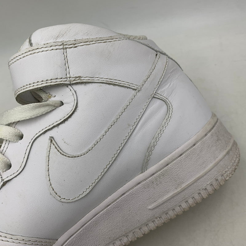 【中古品】【メンズ】 NIKE ナイキ AIR FORCE 1 MID 07 315123-111 エアフォース 1 ミッド 07 スニーカー 靴 160-260803-as-22-izu サイズ：28cm カラー：WHITE/WHITE 万代Net店