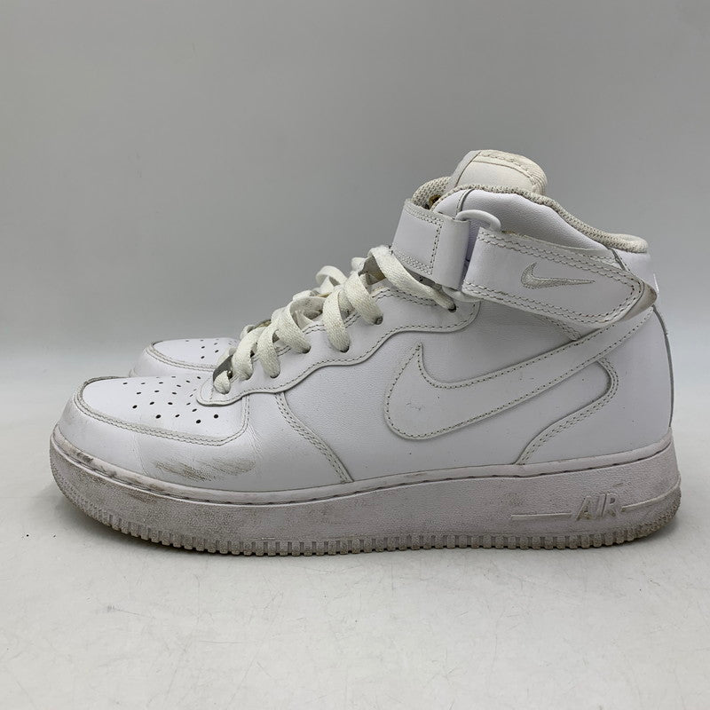 【中古品】【メンズ】 NIKE ナイキ AIR FORCE 1 MID 07 315123-111 エアフォース 1 ミッド 07 スニーカー 靴 160-260803-as-22-izu サイズ：28cm カラー：WHITE/WHITE 万代Net店