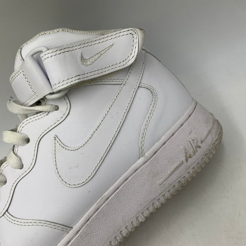 【中古品】【メンズ】 NIKE ナイキ AIR FORCE 1 MID 07 315123-111 エアフォース 1 ミッド 07 スニーカー 靴 160-260803-as-22-izu サイズ：28cm カラー：WHITE/WHITE 万代Net店