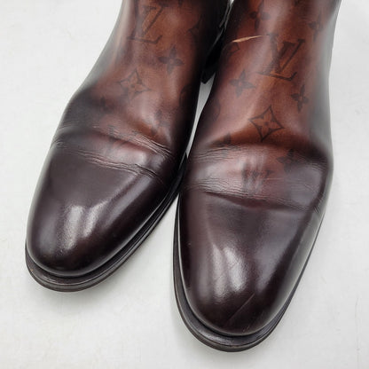 【中古品】【メンズ】 LOUIS VUITTON ルイ・ヴィトン SIDEGORE BOOTS サイドゴアブーツ シューズ 靴 179-260801-as-01-izu サイズ：8 カラー：ブラウン 万代Net店