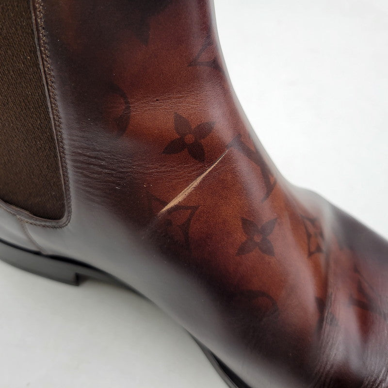 【中古品】【メンズ】 LOUIS VUITTON ルイ・ヴィトン SIDEGORE BOOTS サイドゴアブーツ シューズ 靴 179-260801-as-01-izu サイズ：8 カラー：ブラウン 万代Net店