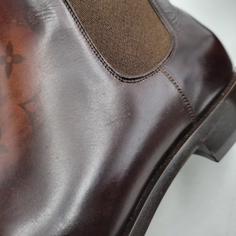 【中古品】【メンズ】 LOUIS VUITTON ルイ・ヴィトン SIDEGORE BOOTS サイドゴアブーツ シューズ 靴 179-260801-as-01-izu サイズ：8 カラー：ブラウン 万代Net店