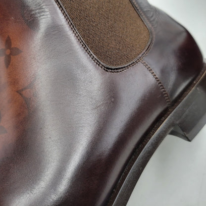 【中古品】【メンズ】 LOUIS VUITTON ルイ・ヴィトン SIDEGORE BOOTS サイドゴアブーツ シューズ 靴 179-260801-as-01-izu サイズ：8 カラー：ブラウン 万代Net店
