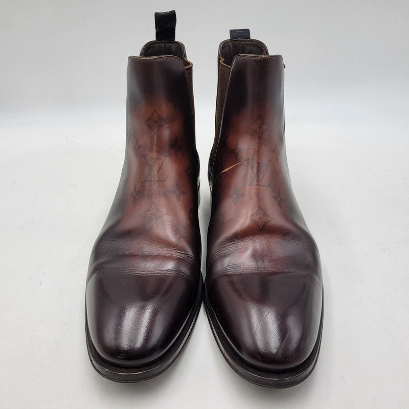 【中古品】【メンズ】 LOUIS VUITTON ルイ・ヴィトン SIDEGORE BOOTS サイドゴアブーツ シューズ 靴 179-260801-as-01-izu サイズ：8 カラー：ブラウン 万代Net店