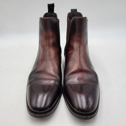 【中古品】【メンズ】 LOUIS VUITTON ルイ・ヴィトン SIDEGORE BOOTS サイドゴアブーツ シューズ 靴 179-260801-as-01-izu サイズ：8 カラー：ブラウン 万代Net店
